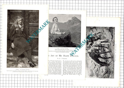 Ralph Peacock Artist  - 1907 Article / Print
