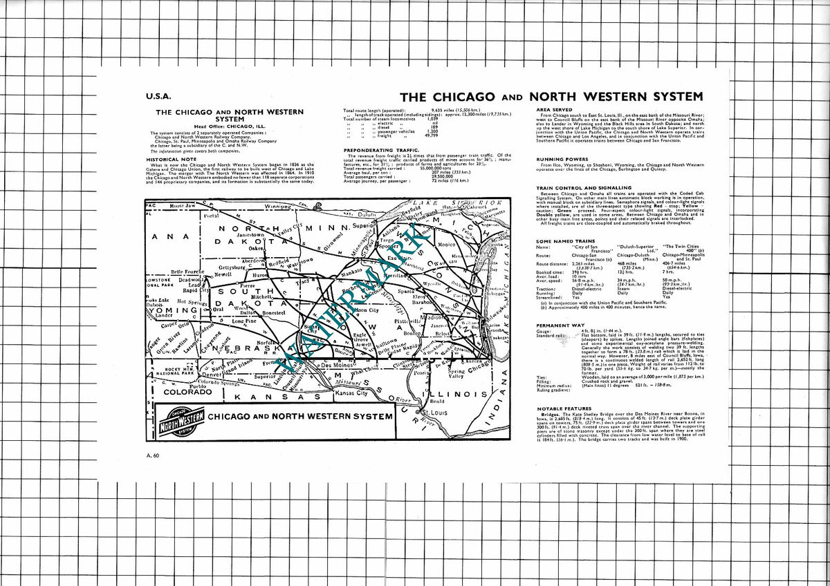 The Chicago and North Western System - 1951 Article