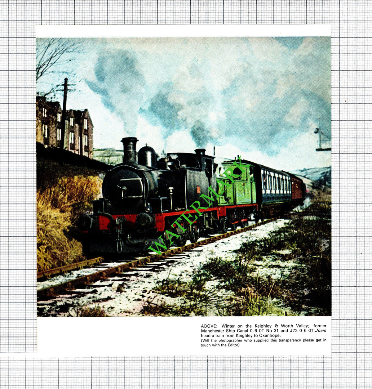 Keighley & Worth Valley Railway Engine Manchester Ship Canal No 31 -1970 Cutting