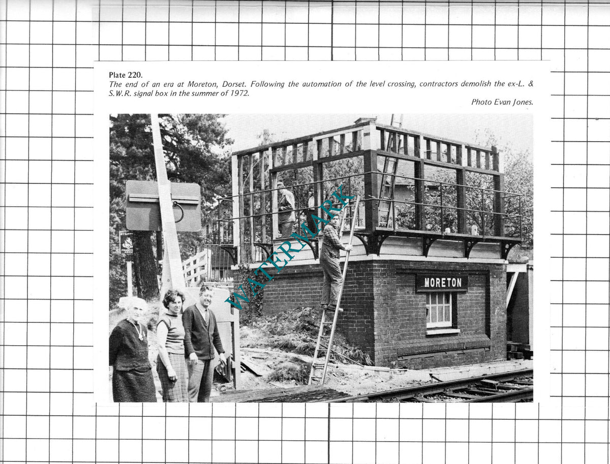 Moreton Dorset Signal Box - 1970's Clipping / Print