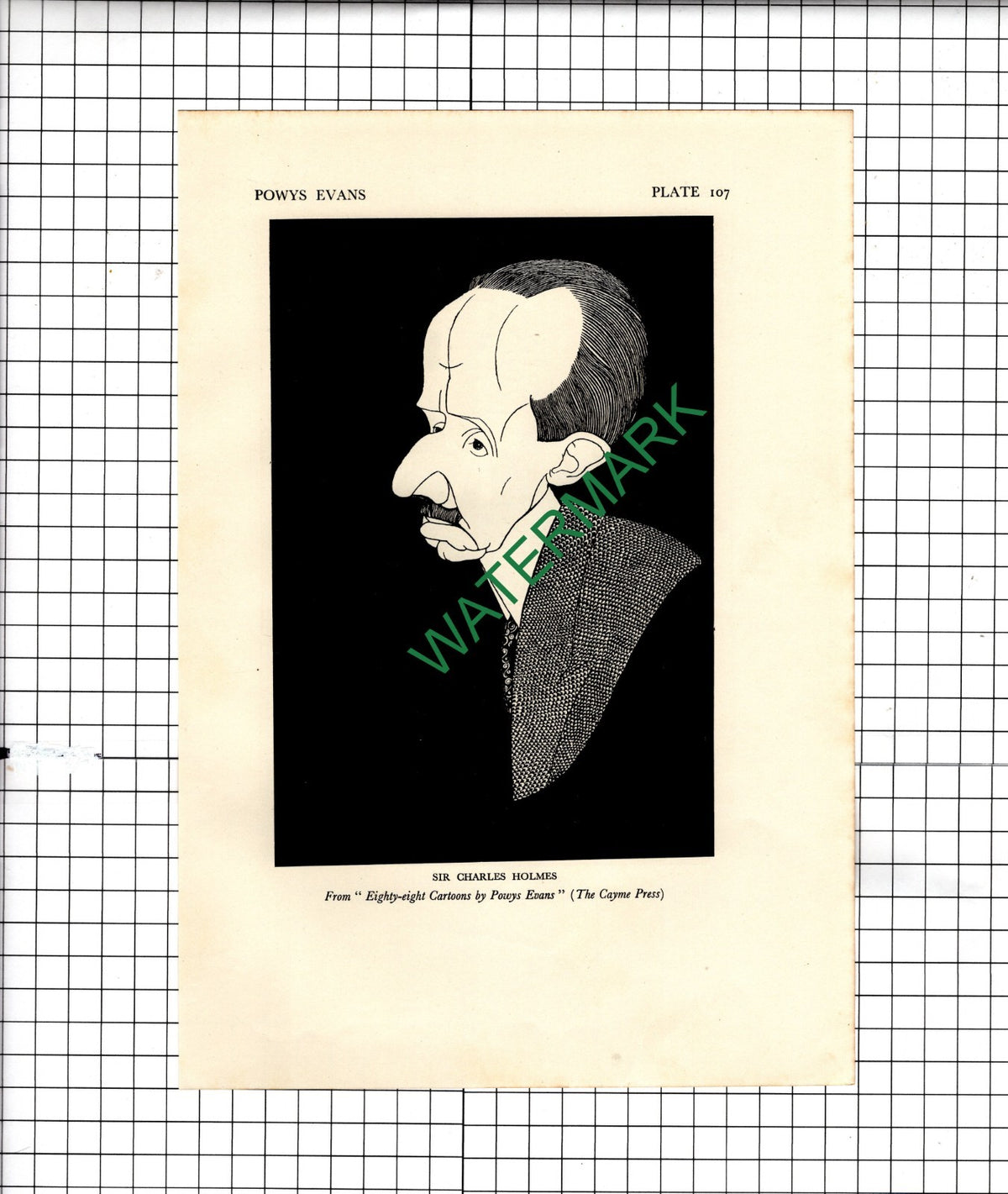 Sir Charles Holmes Powys Evans /  Sir Henry Curtis Bennett  - 1928 Illustration