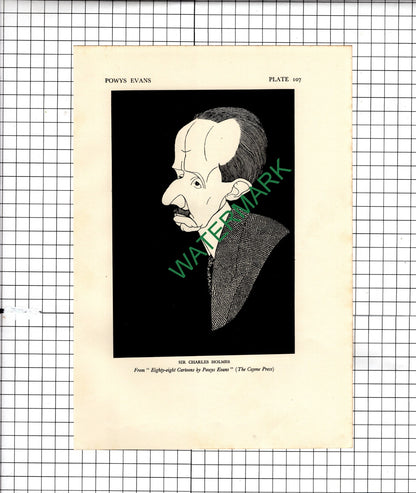 Sir Charles Holmes Powys Evans /  Sir Henry Curtis Bennett  - 1928 Illustration