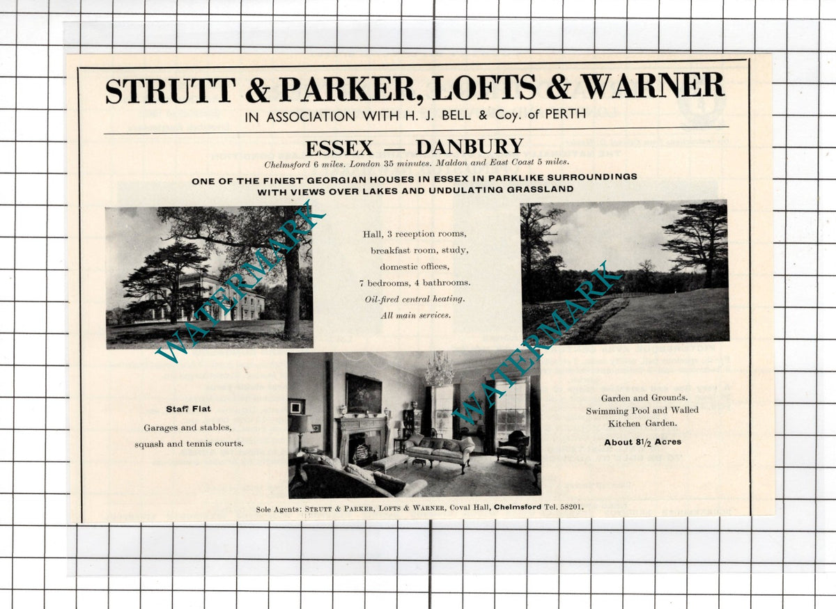 Danbury Essex House Sale Advert - 1967