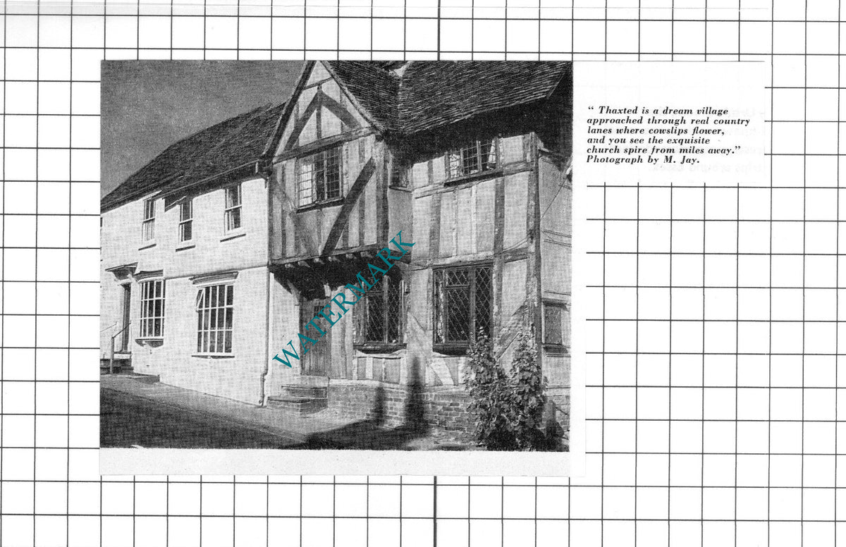 Thaxted Essex   - 1965 Small Clipping