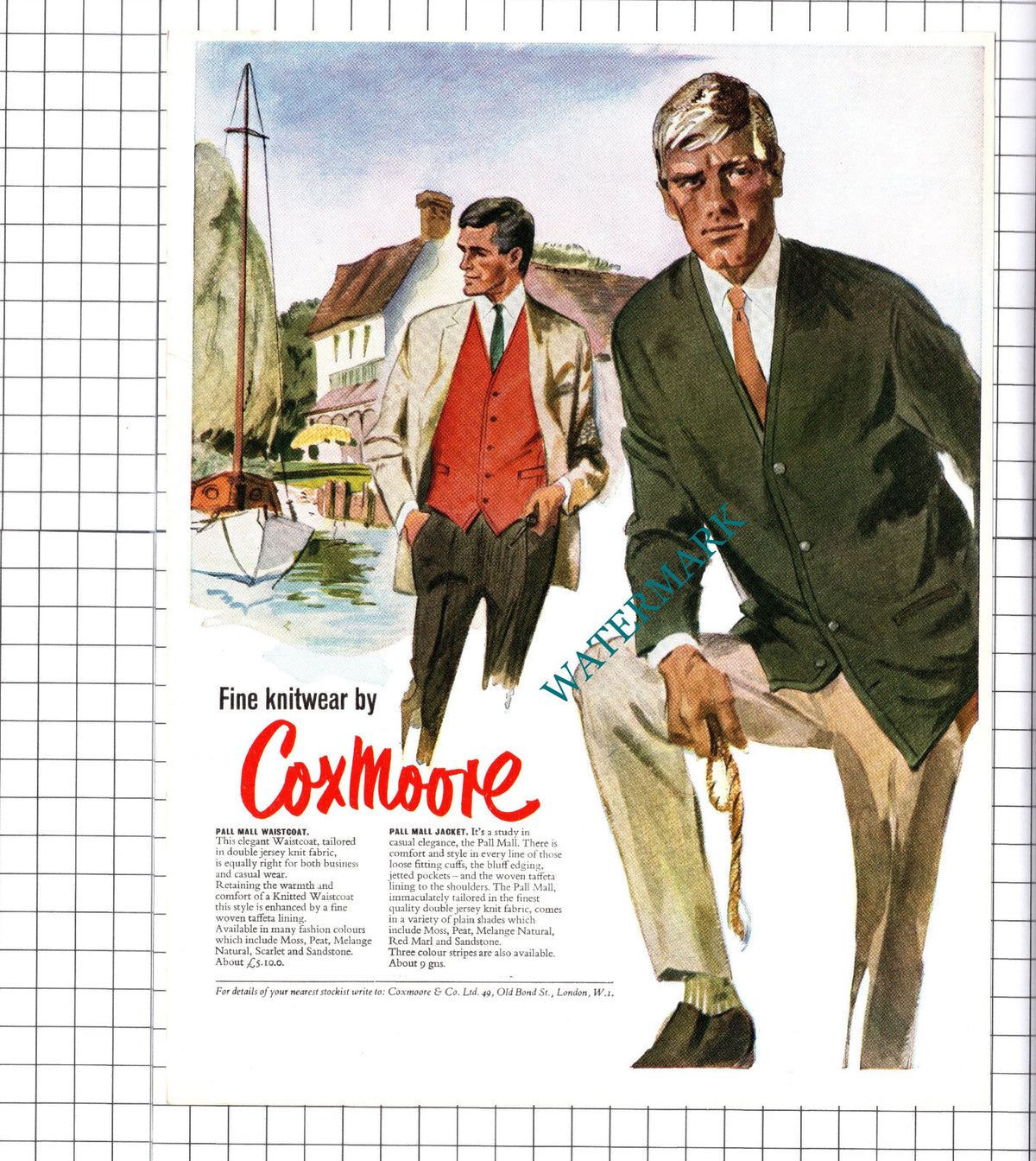 Coxmoore Knitwear Advert - 1967 Clipping