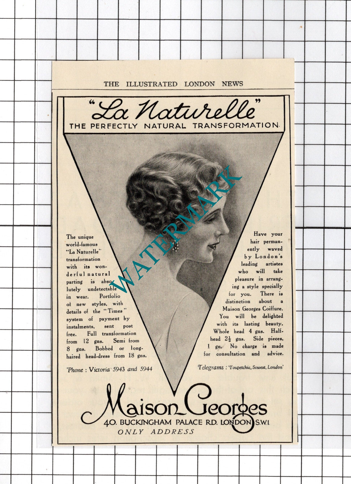 Maison Georges London - 1934 Small Advert