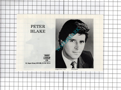 Colin Blakely Actor / Peter Blake - 1986 Clipping / Print