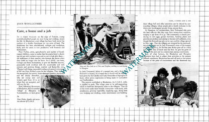 Blackerton Village Peter Forbes Shangton CARE   - 1975 Article / Print