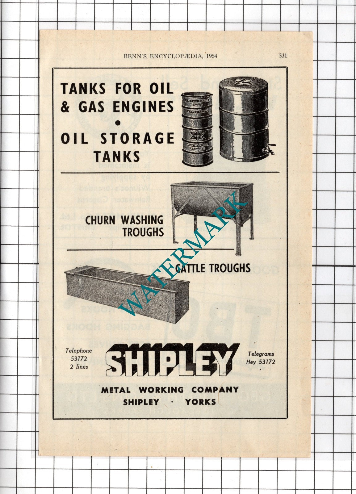 Shipley Metal Working Company Yorkshire / S M Wilmot & Co Bristol  - 1954 Advert