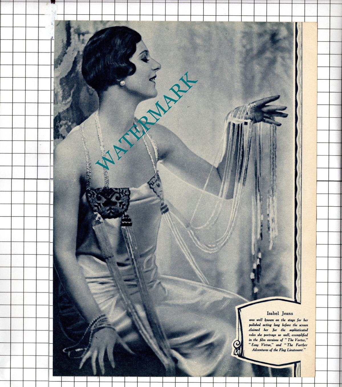 Isabel Jeans Actress / Mary Pickford Actress - 1929 Clipping