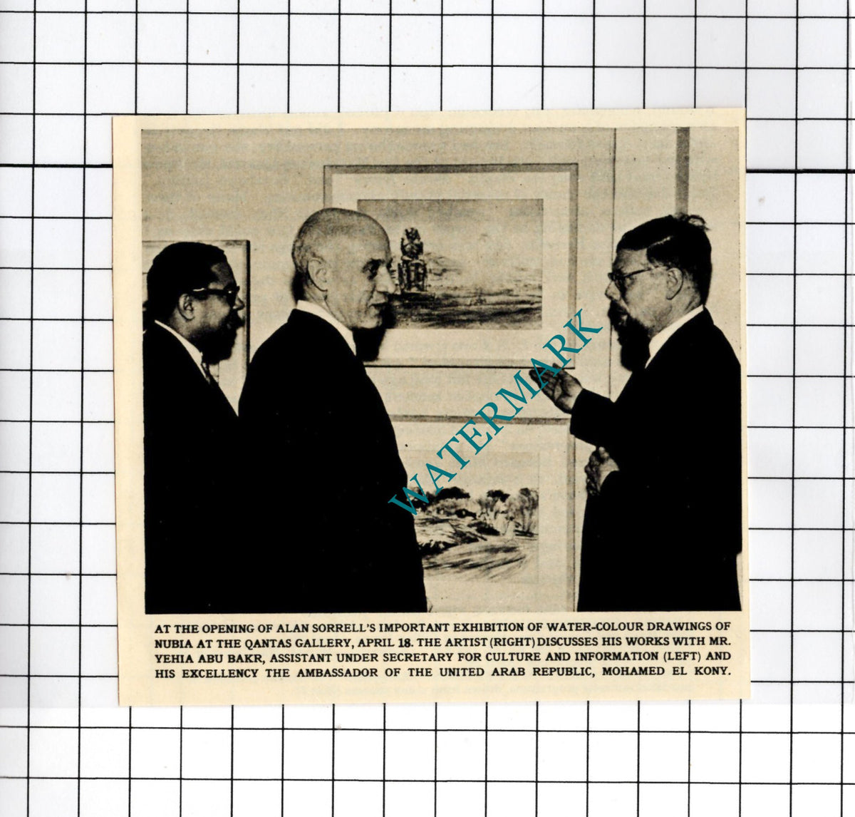 Alan Sorrell Artist Qantas Gallery - 1963 Small Cutting
