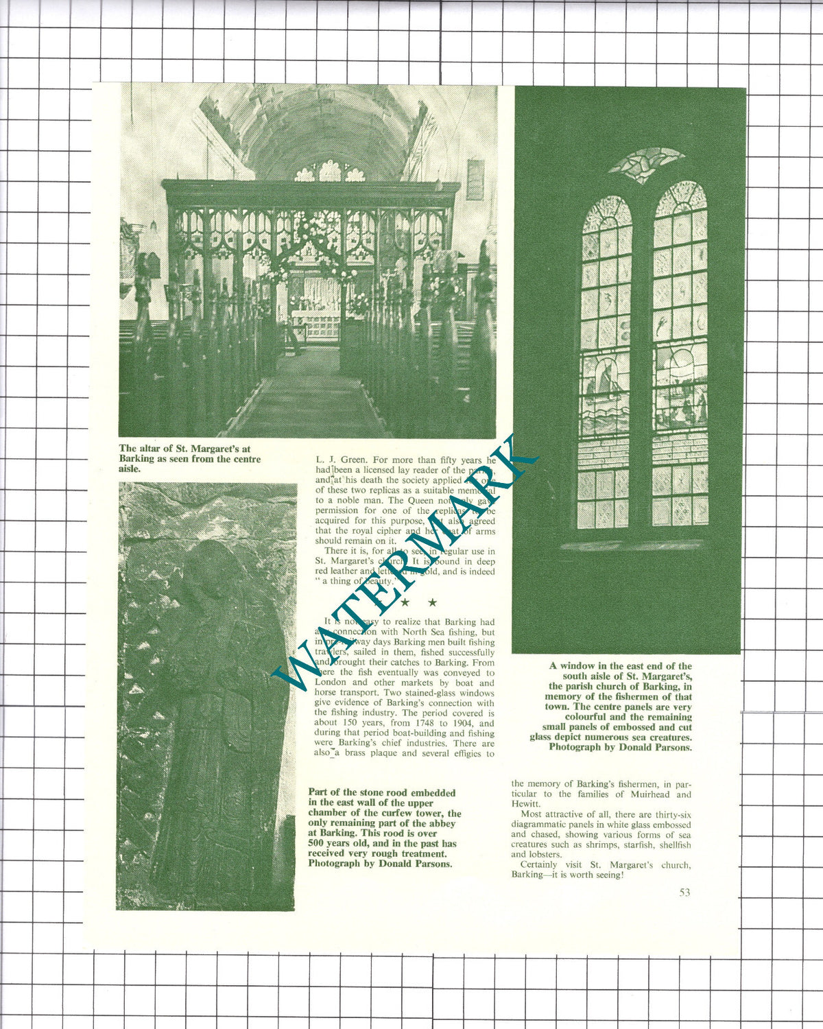 Barking Essex St Margaret' Church - 1965 Article