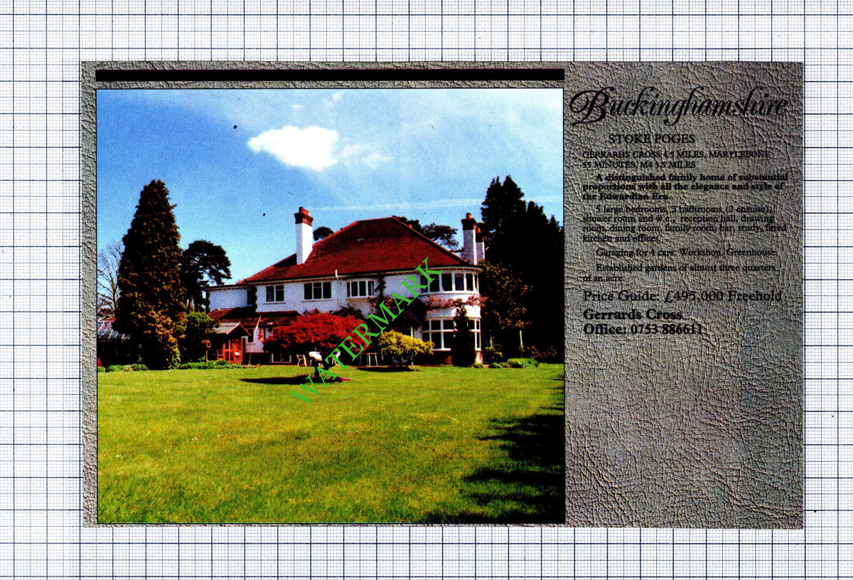 Stoke Poges House  Advert - 1991 Cutting