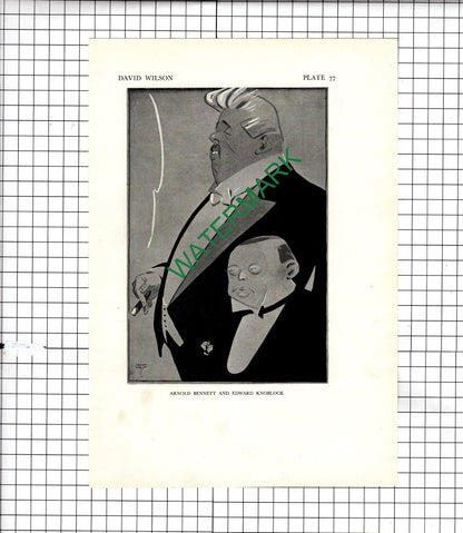 Arnold Bennett Edward Knoblock Sacheverell Sitwell Mr Osbert -  1928 Clipping