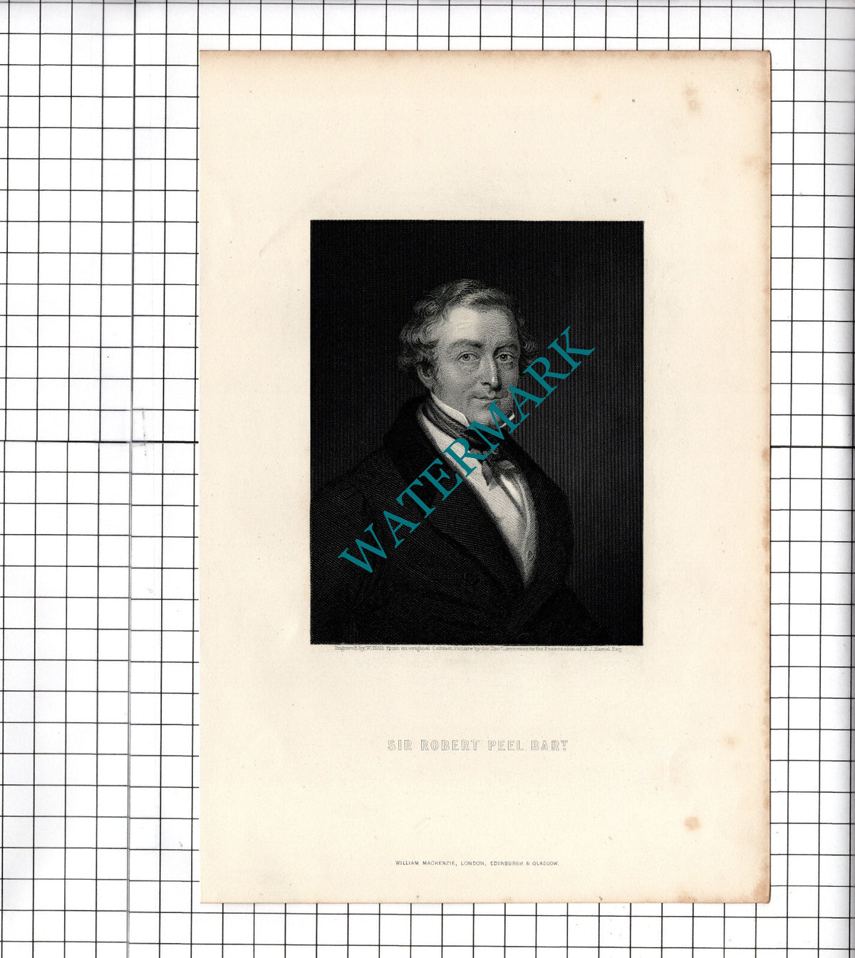 Sir Robert Peel     - c.1881 Print