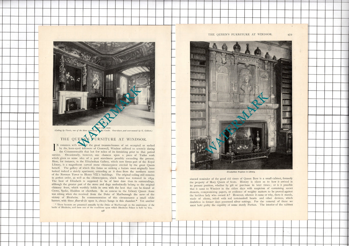 Windsor Castle Furniture Ernest M Jessop  - c.1899 Article