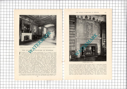 Windsor Castle Furniture Ernest M Jessop  - c.1899 Article