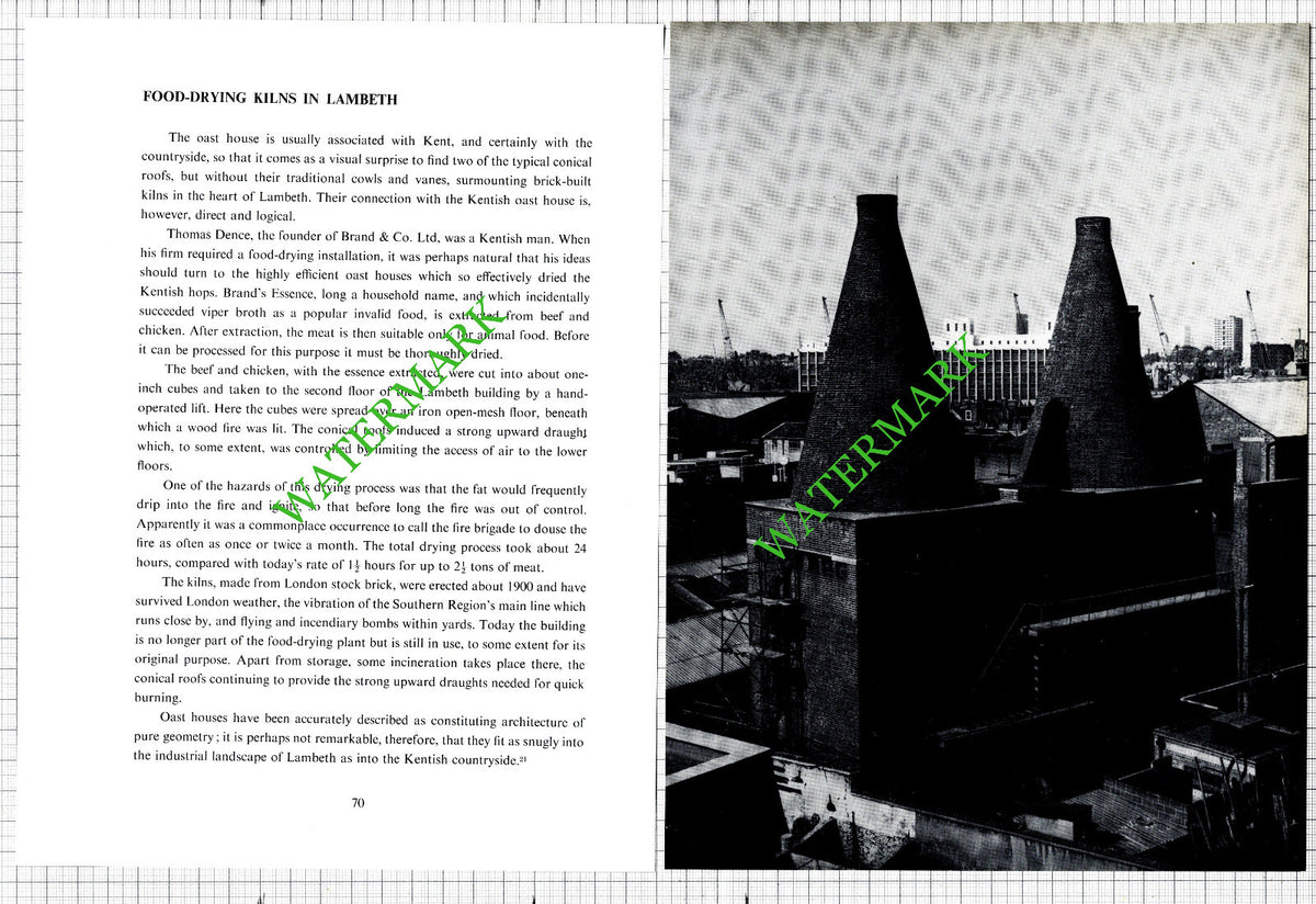 Food Drying Kilns Lambeth -  Two-Part Cutting  1967
