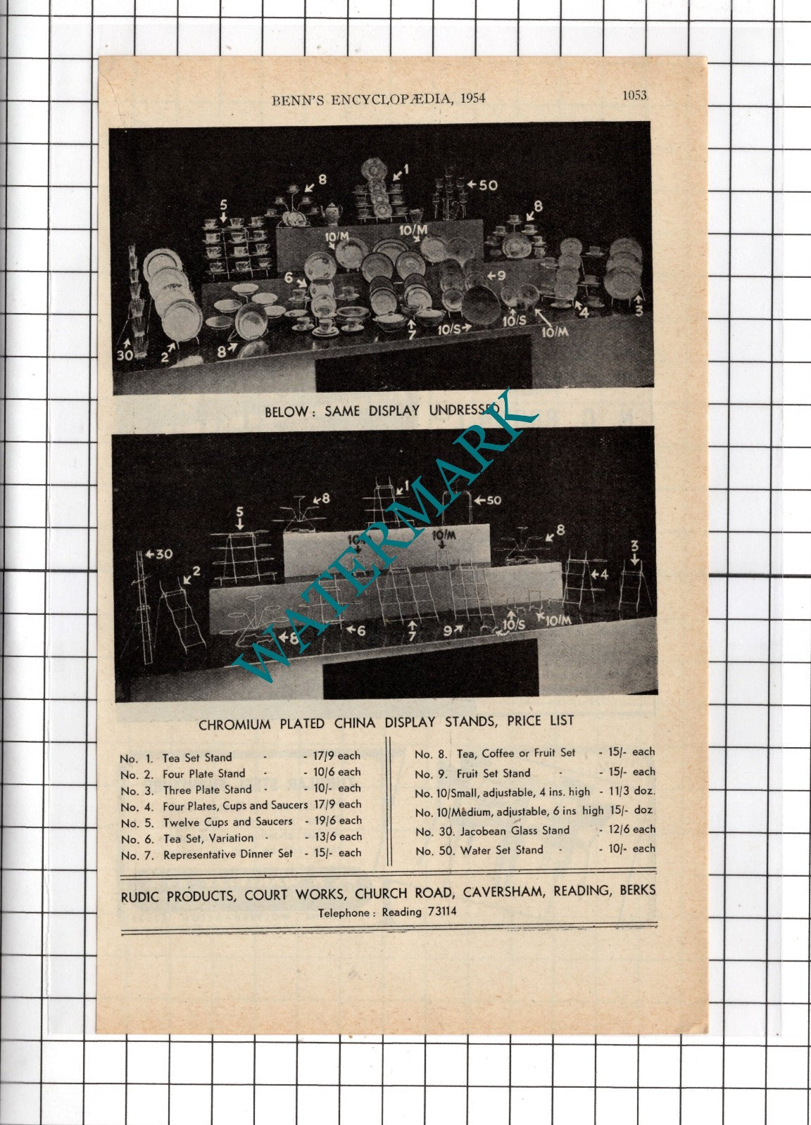 Rudic Products Court Works Caversham Reading Berkshire - 1954 Advert