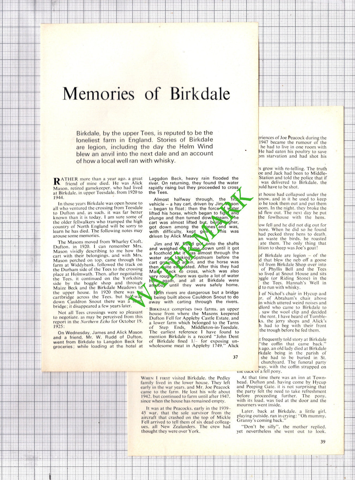 Birkdale Yorkshire Alick Mason Allinson- 1978 Article