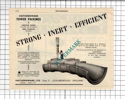 The Four Oaks Spraying Machine Co Ltd / Hathernware Ltd Loughborough 1951 Advert