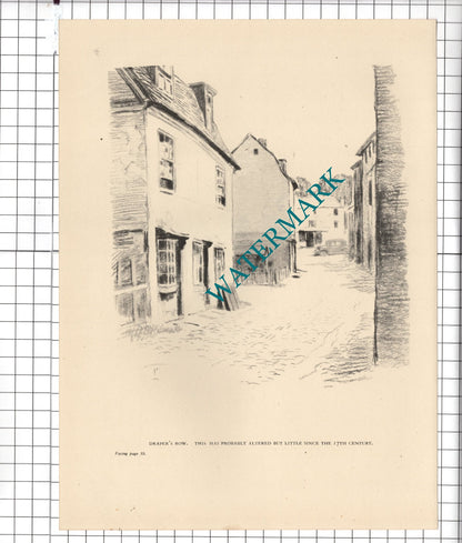 Draper's Row Newmarket Suffolk / Newmarket Racecourse - 1945 Clipping / Print