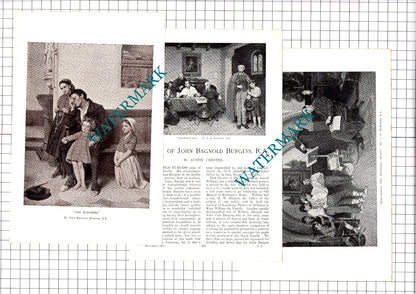 John Bagnold Burgess Artist Austin Chester  - 1907 Article / Print