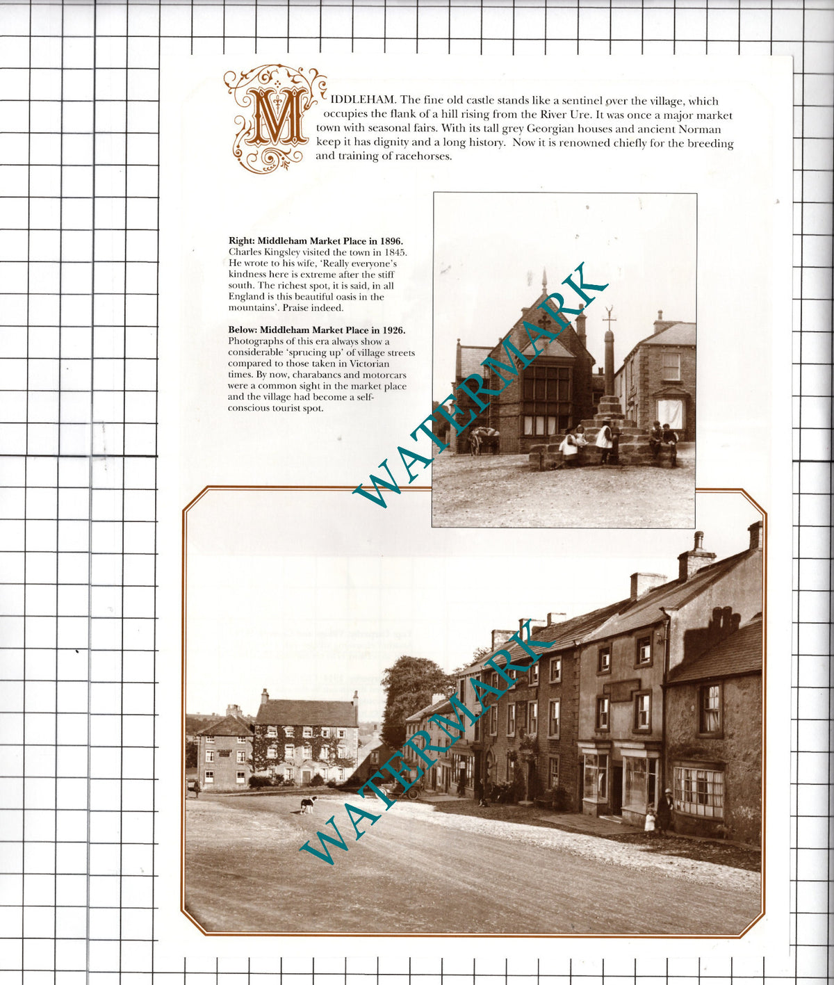Middleham Yorkshire - Cutting / Print