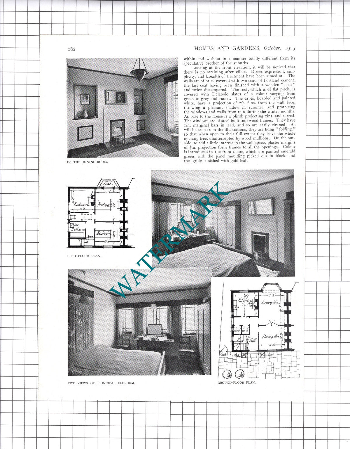 White Walls Thames Ditton Surrey  G Alan Fortescue   - 1925 Article