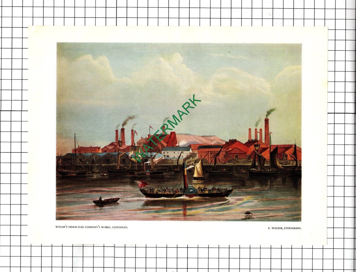 Wylam's Steam Fuel Company Gateshead E Walker -  1969 Illustration / Clipping