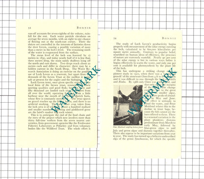 Loch Leven Scotland Bruce Campbell Peter Maitland - 1969 Article / Print
