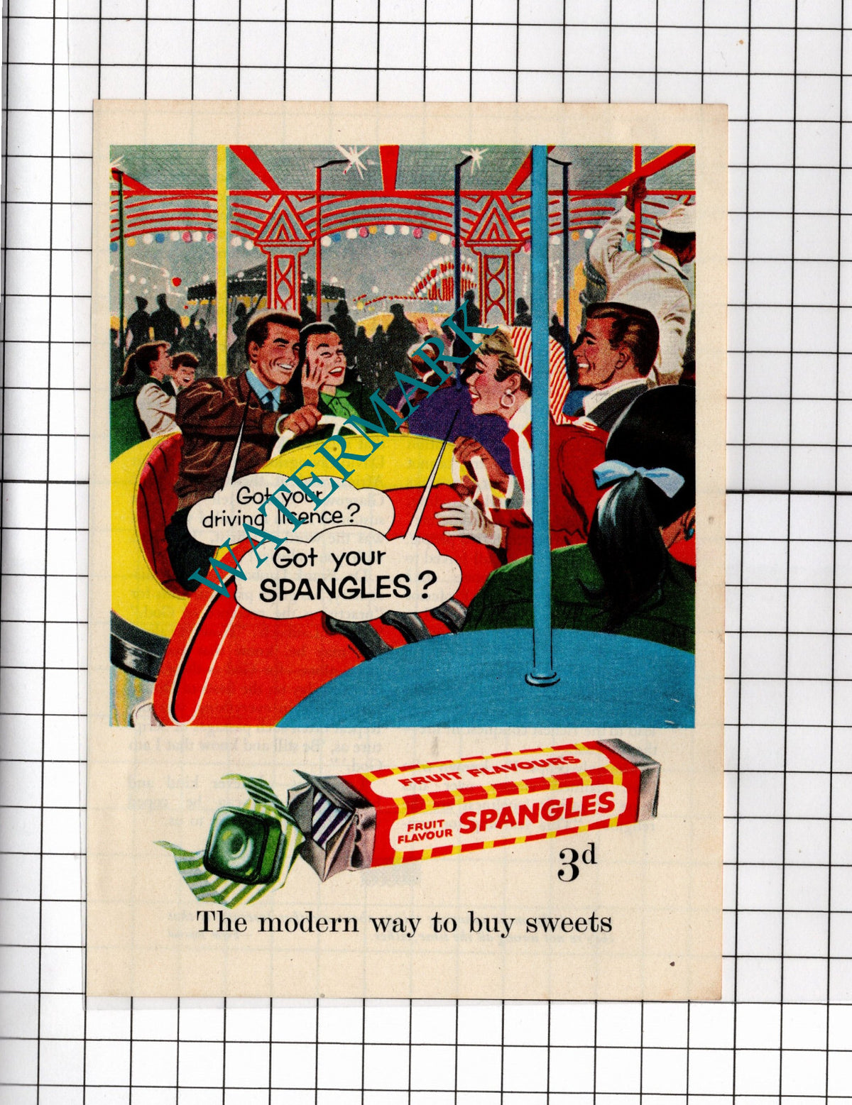 Spangles ADVERT - 1956  Small Clipping