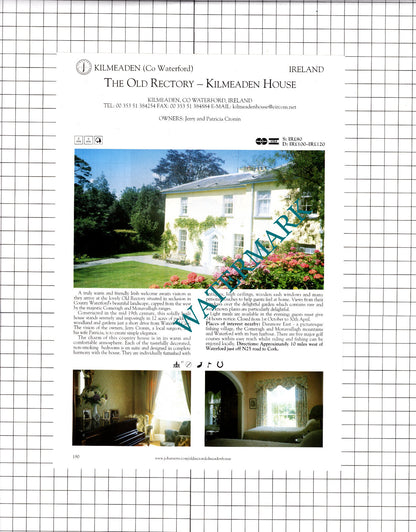 The Old Rectory Kilmeaden Ireland / Killarney Royal Hotel  -  2001 Advert