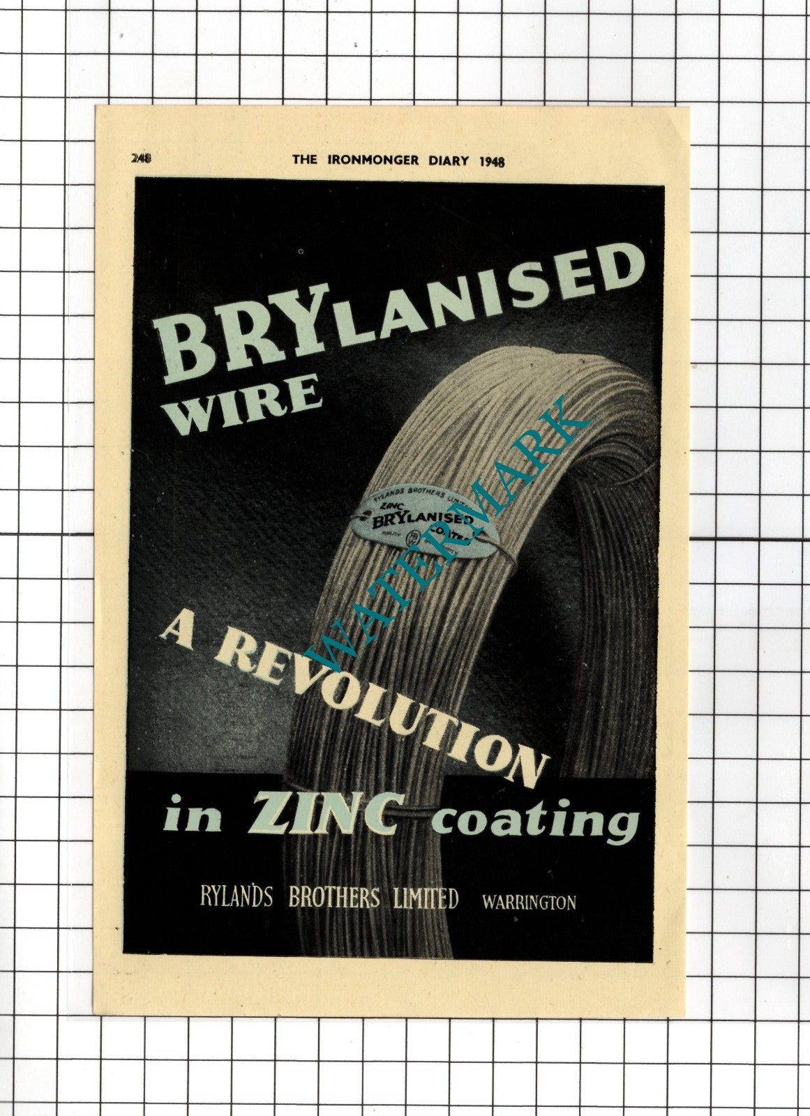Rylands Brothers Ltd Warrington / G A Close Youle Sheffield -  1948 Small Advert