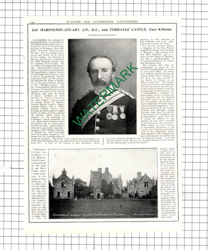 Col Harington-Stuart Torrance / Henry Angus Paterson Stonehouse - 1904 Article
