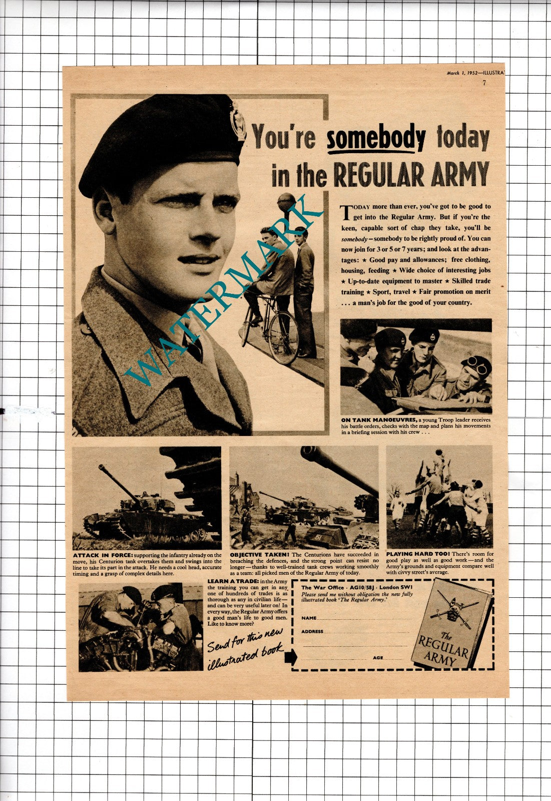Army Recruitment Advert - 1952