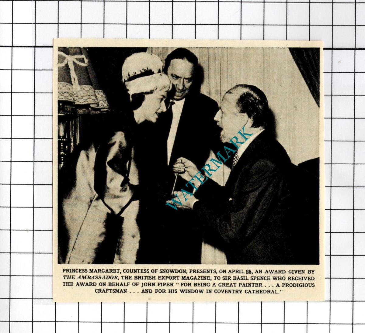 Sir Basil Spence Architect - 1963 Small Cutting