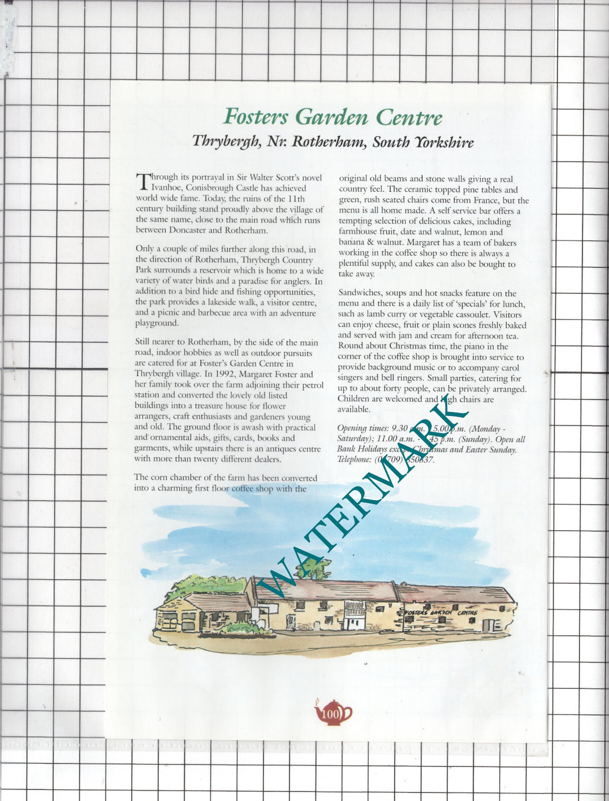 Fosters Garden Centre Thrybergh Yorkshire - c.2000 Advert