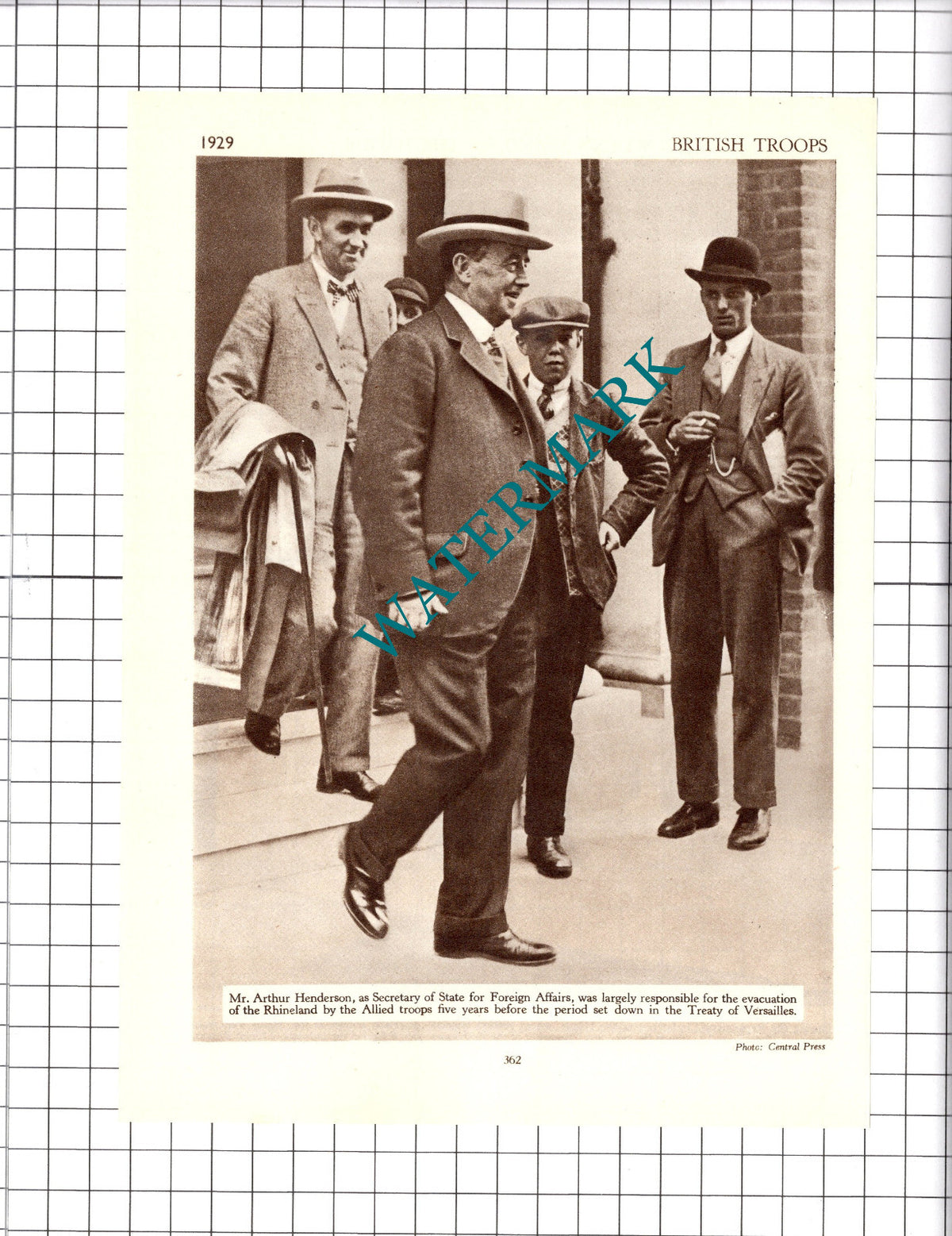 Mr Arthur Henderson Secretary Of State  - 1930s Clipping / Print