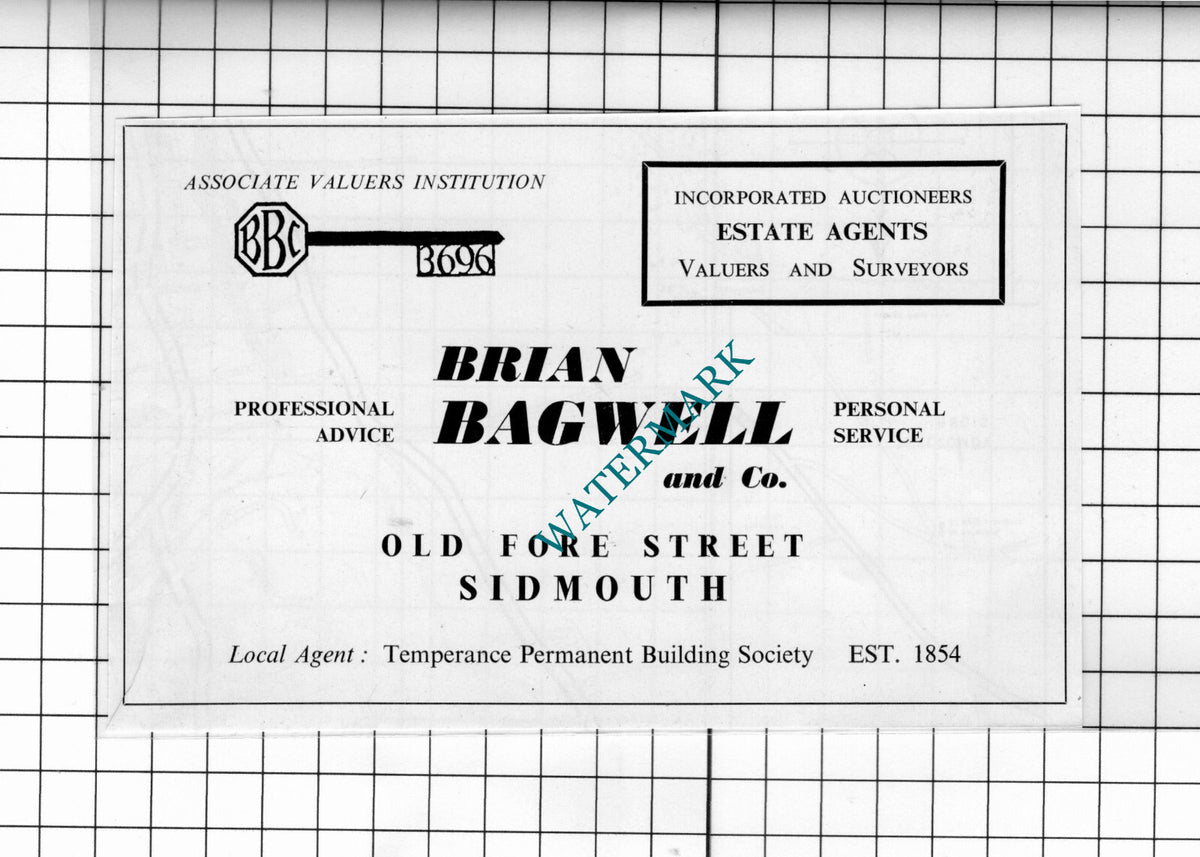 Brian Bagwell and Co Sidmouth Devon - 1968 Small Advert