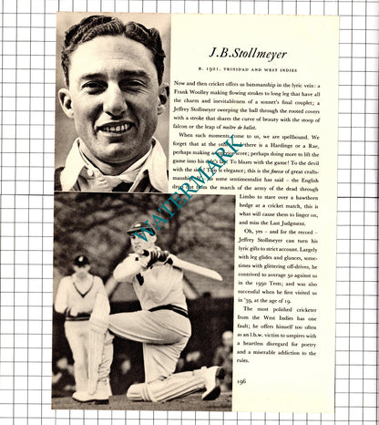 Tufty Mann NBF Mann Cricketer / Jeffrey Stollmeyer Cricket - 1952 Book Print