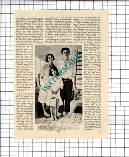 Captain Bligh The Bounty Ship   - c.1940's Article