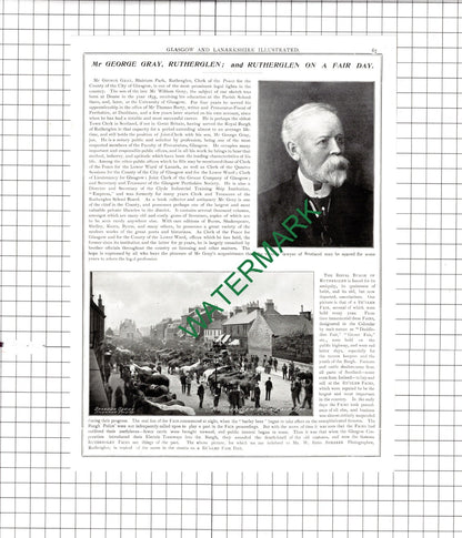 Mr George Gray Blairtum Park Rutherglen  James Caldwell Kilmarnock -1904 Article