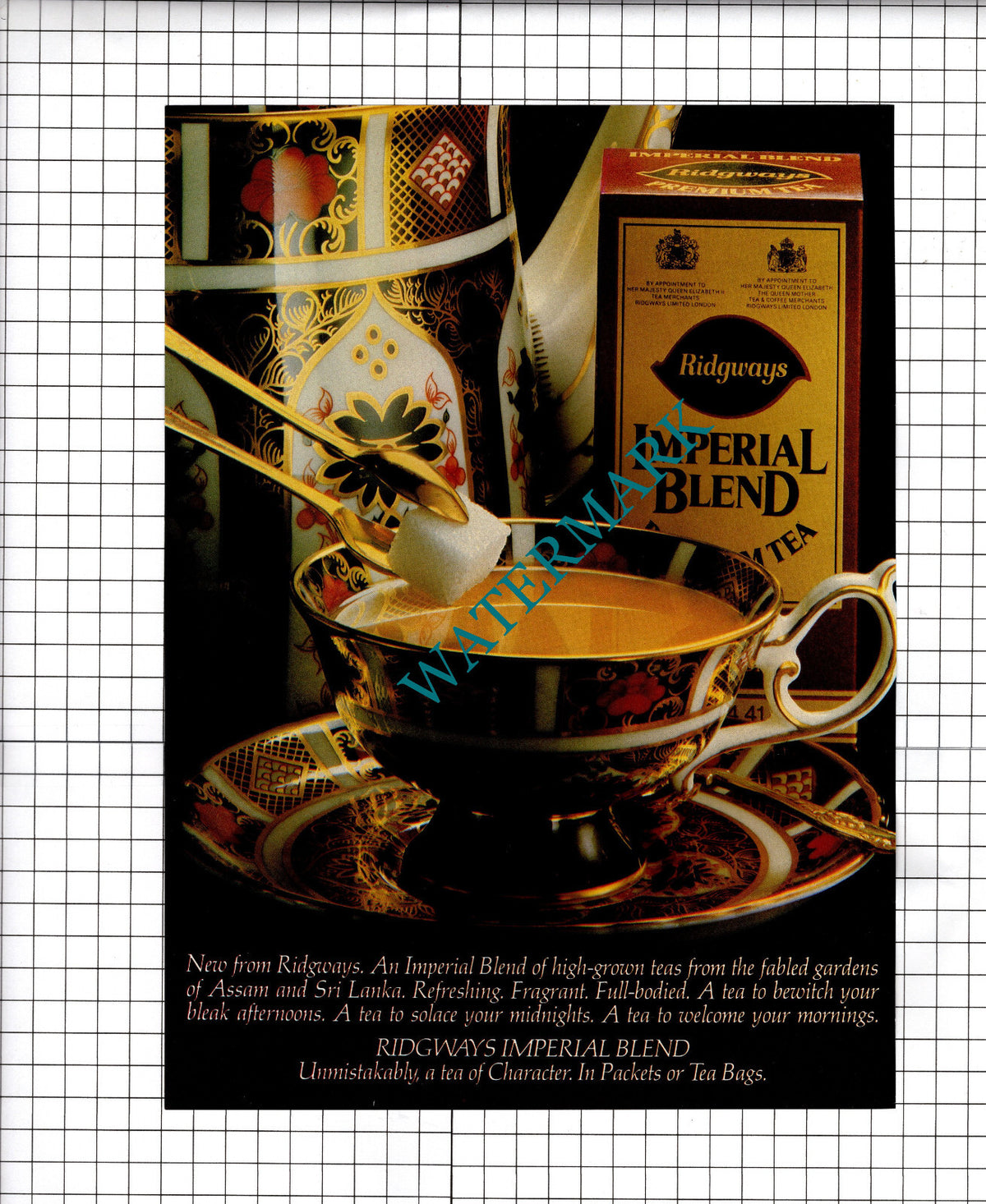 Ridgways Imperial Blend Tea VINTAGE ADVERT - 1980
