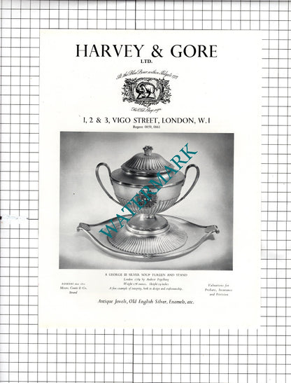 Harvey & Gore Ltd London / Camerer Cuss & Co / Mann & Fleming Ltd  - 1958 Advert