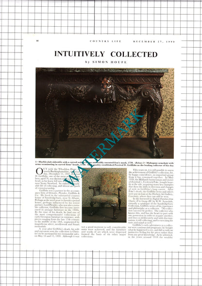 Percival D Griffiths Sandridgebury St Albans Whaddon Hunt - 1990 Article/ Print