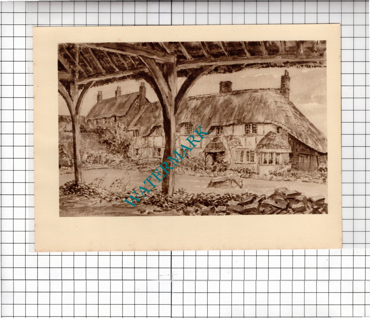 The Old Oxyard Oare Wiltshire Vincent Lines - c.1949 Clipping / Print