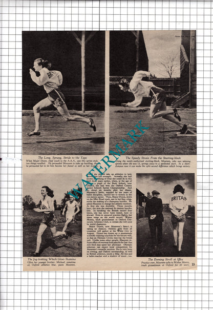 Maureen Gardner Oxford Ballet Dancer Hurdler  - 1948 Article