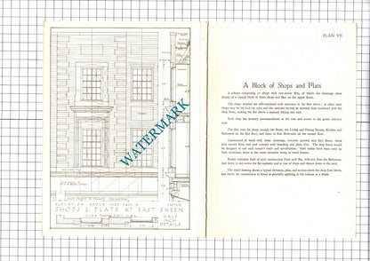 East Sheen London Upper Richmond Road T P Bennett Architect   - c.1940s Print