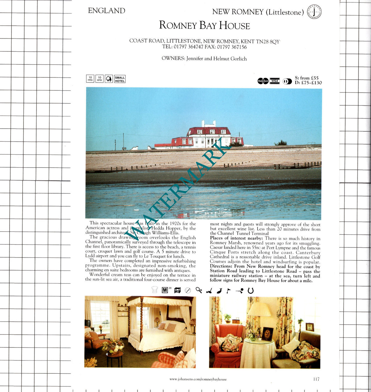 Three Choirs Vineyards Newent / Romney Bay House Littlestone Kent - 2001 Advert